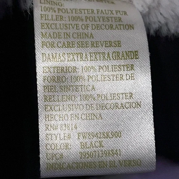 Green Tea Cold Weather Vest Soft Faux Fur Inside Removable Hood XXL - Picture 9 of 10